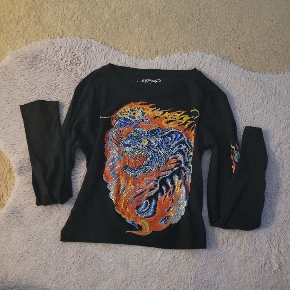 Ed Hardy Sequin Long Sleeve
